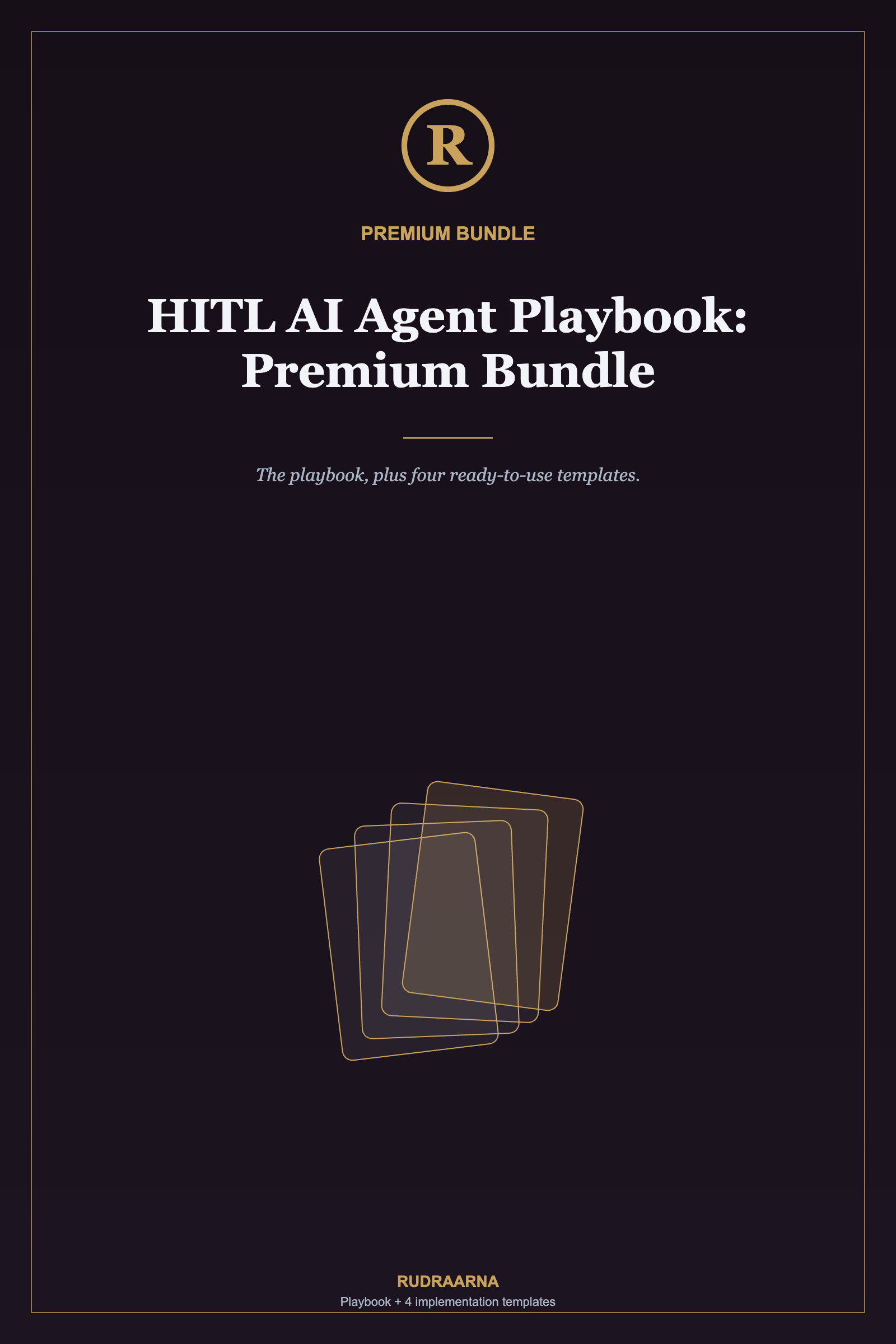 HITL AI Agent Playbook — Premium Bundle — cover